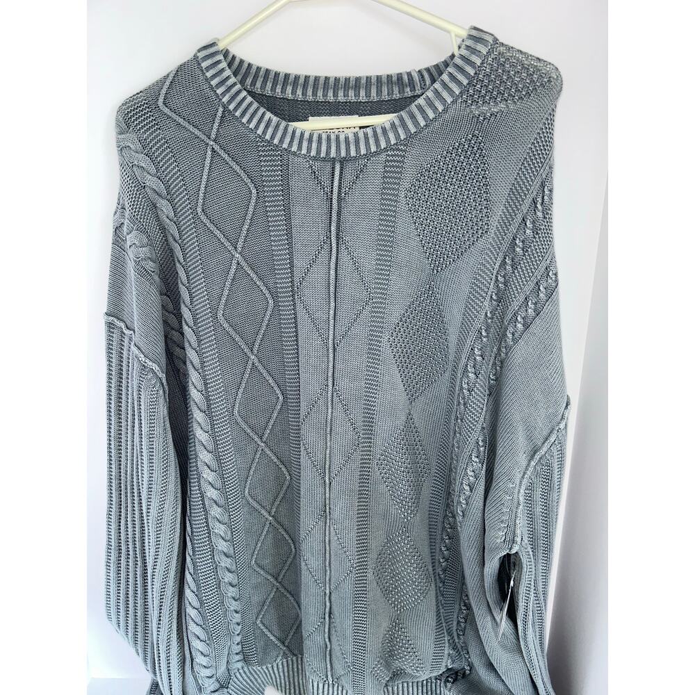 Grandpa core Arizona 100 % cotton men’s cable knit sweater /  Size - XXL / NWT